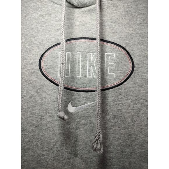 Nike Gray Center Swoosh Pullover Hoodie Women's Size 1X - Picture 4 of 8